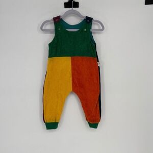 Sprout Childrenswear Patchwork Corduroy Jumpsuit Baby 6-12 Months Organic Cotton